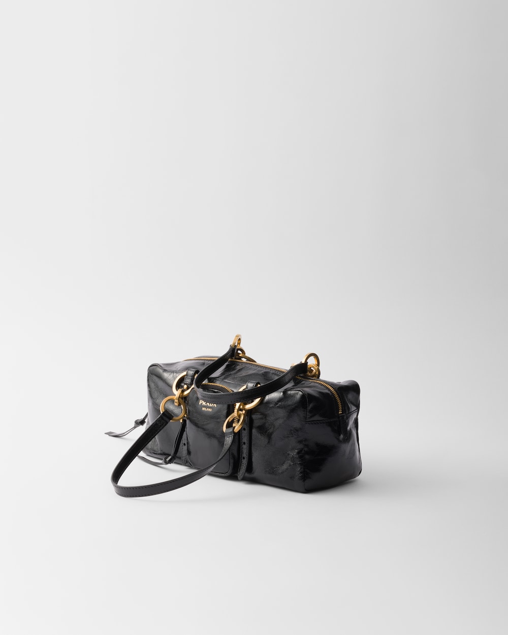 Prada Dangle Medium Leather Top-Handle Bag - Image 2